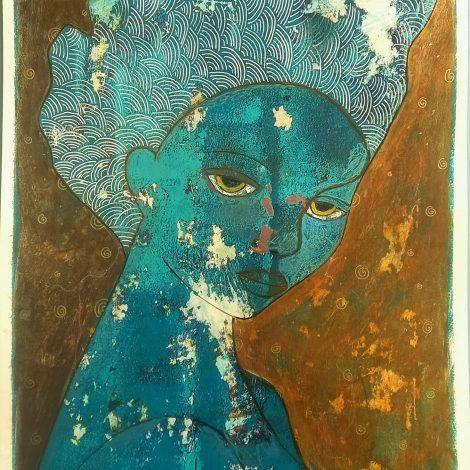 Оригинална картина "Жена в синьо"