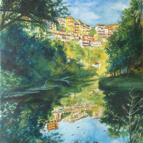 Оригинална картина “Панорама от Велико Търново"