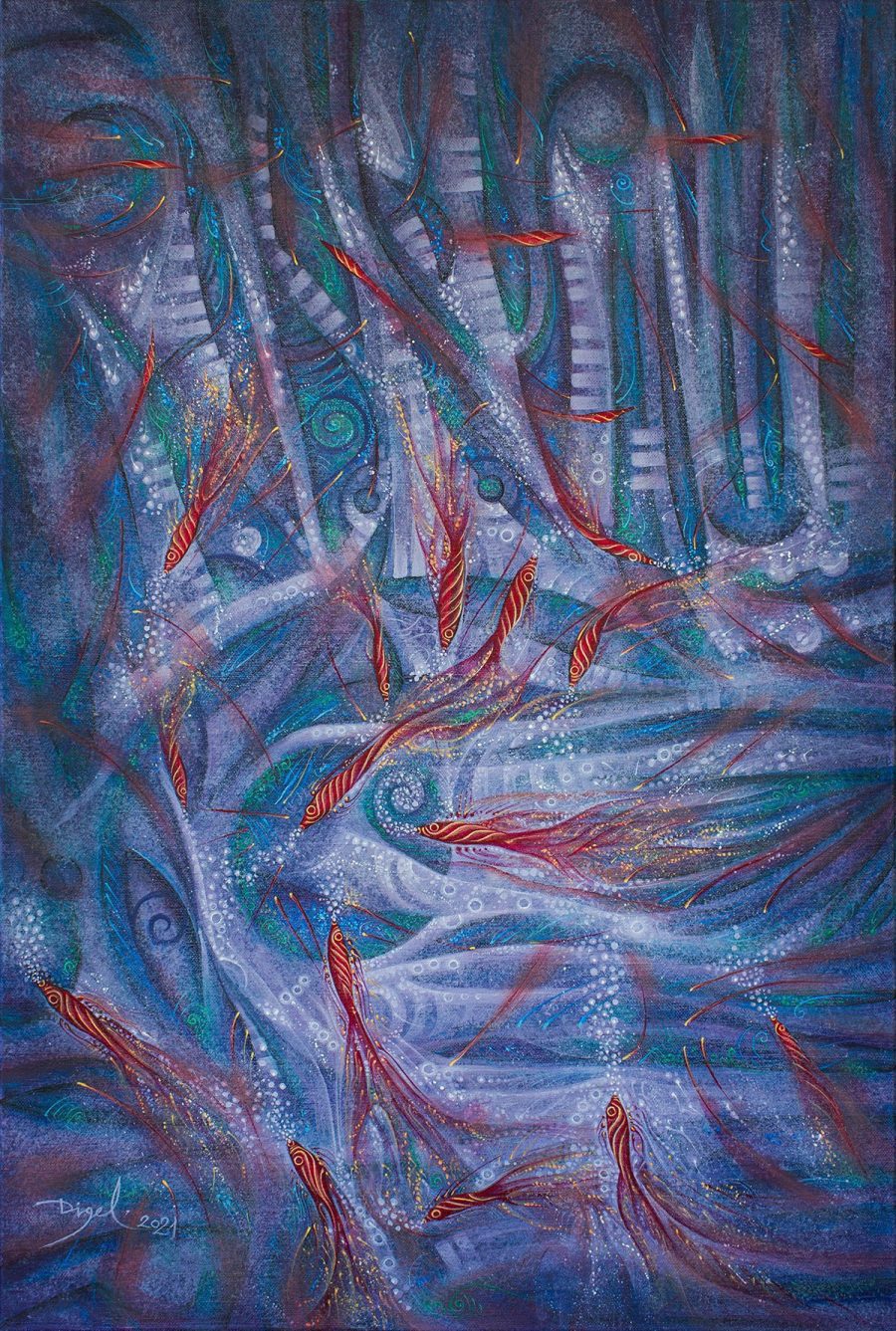 Original painting "Desire Island"