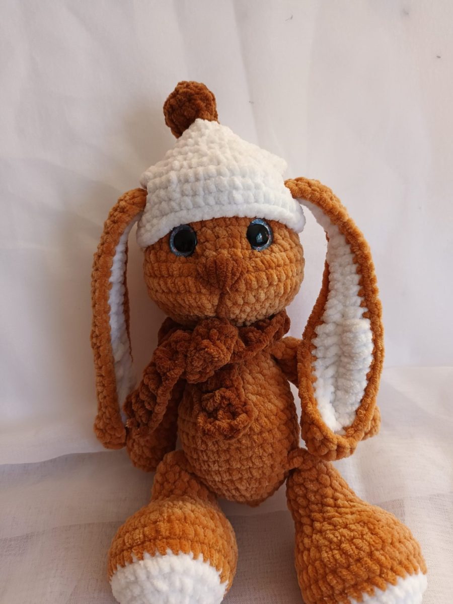 Hand-knitted bunny "Marusia"
