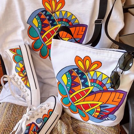 Hand Painted Set "Abstractions"