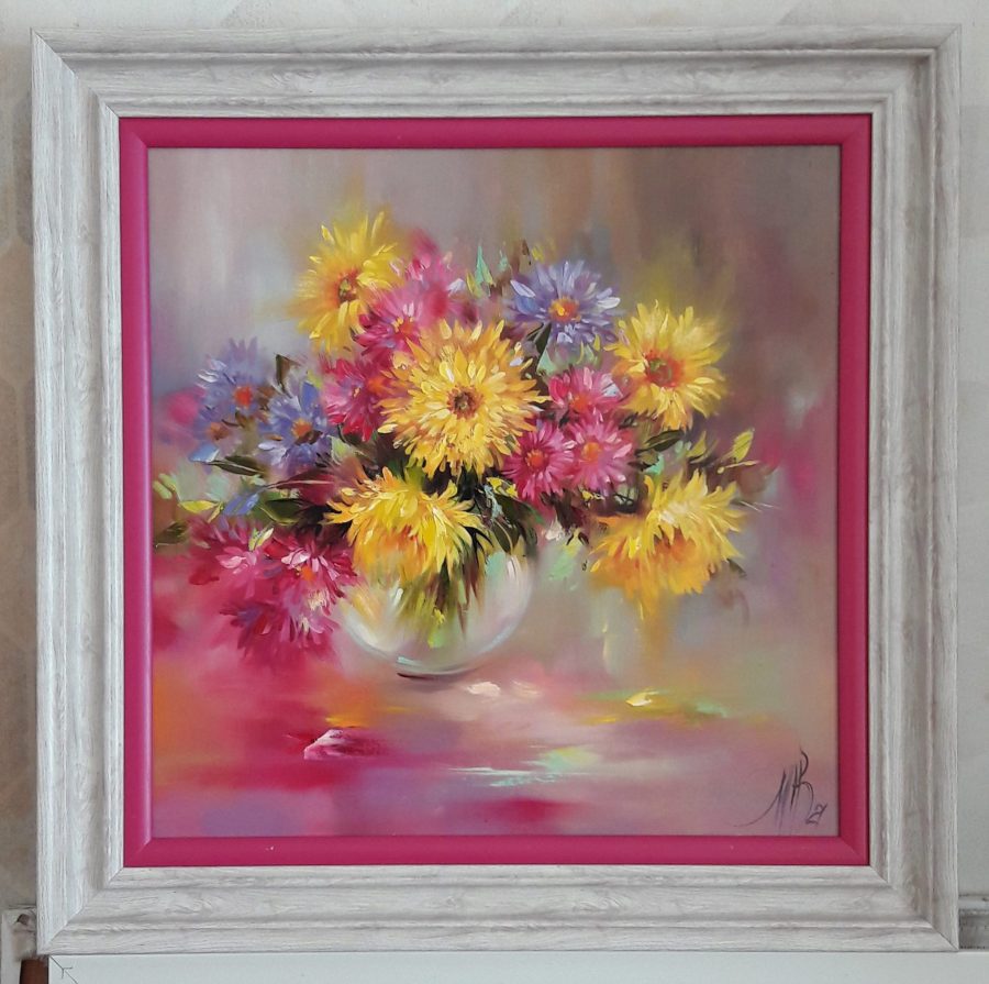 Original painting "Chrysanthemums"