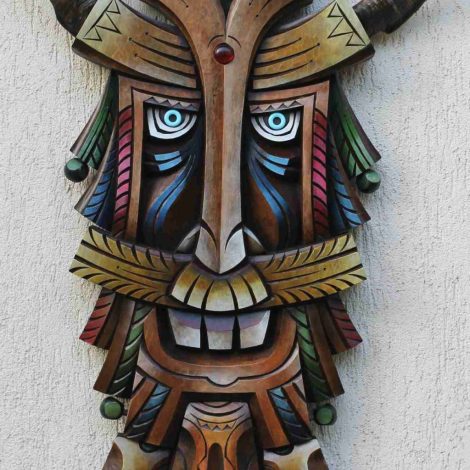 Author's woodcut "Kooker Mask 2"