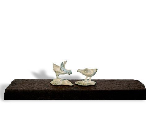 Original sculpture "Hen and Rooster"