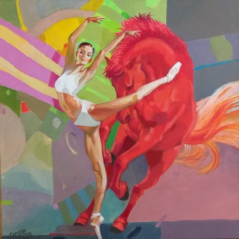 Original painting "The Red Horse"