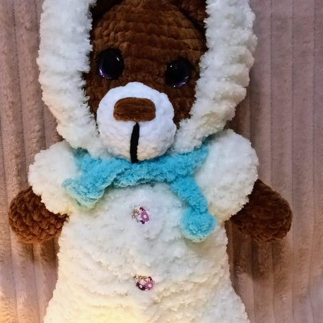 Hand Knitted Teddy Bear