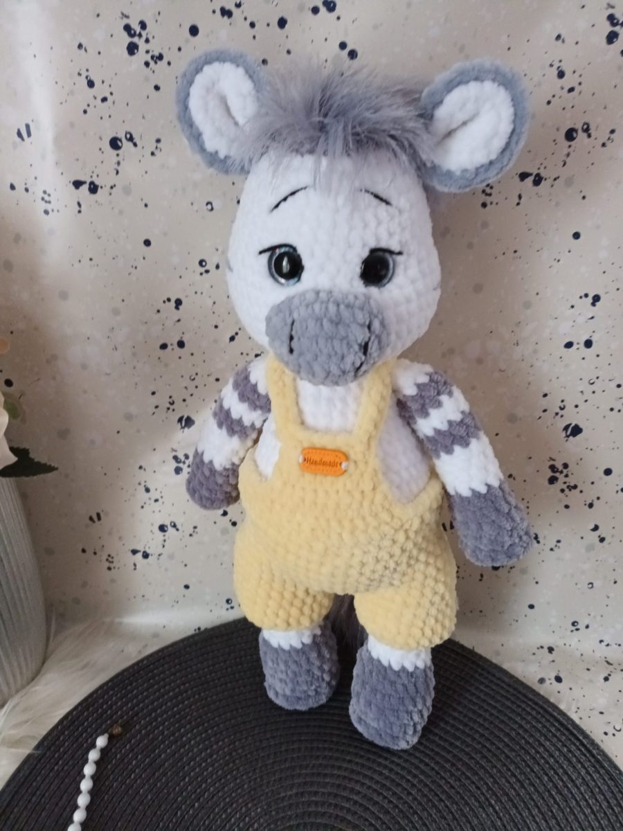 Hand Knitted Zebra "Lily"