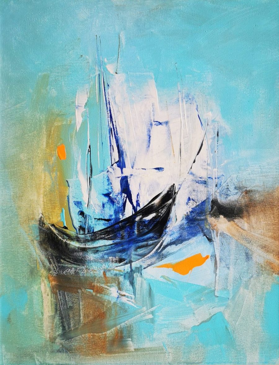 Original painting "The rest are just words"
