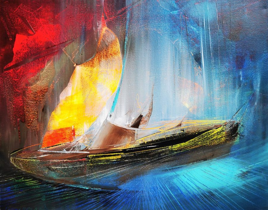 Original painting "When the violin plays"