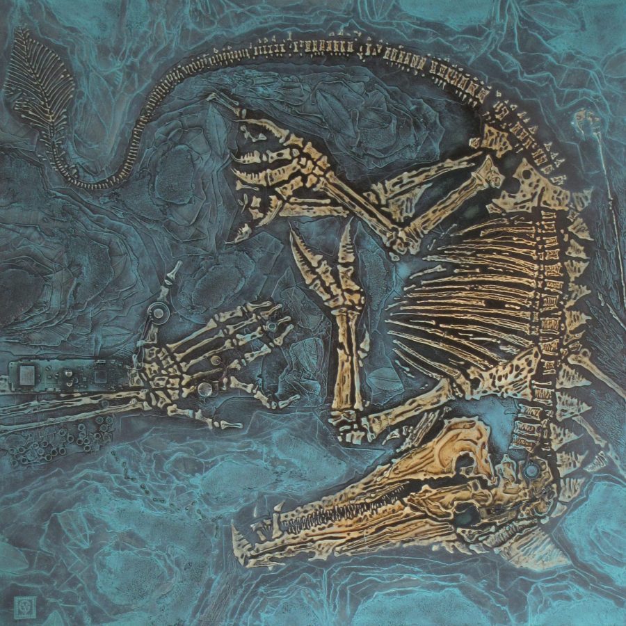 Original painting "60 million years BC II"