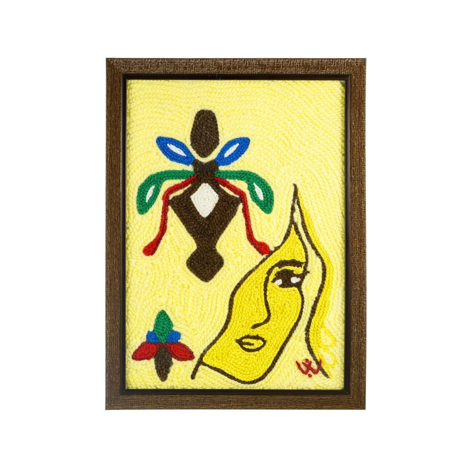 Textile painting "Golden"