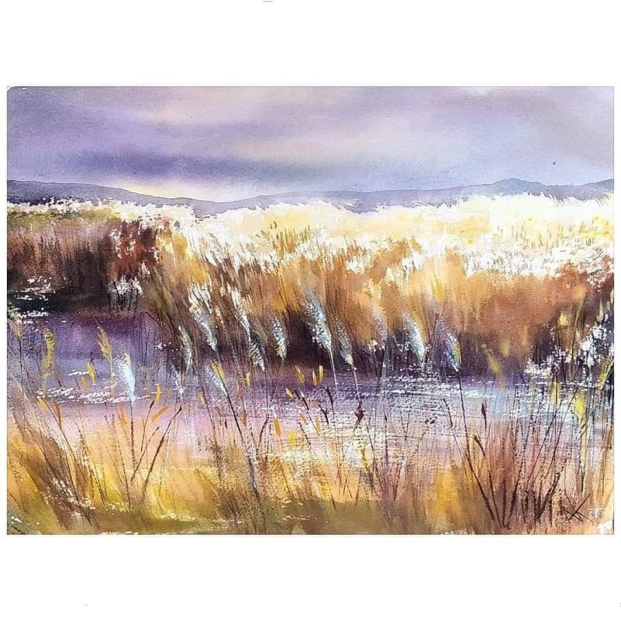 Original painting "The Golden Fields"