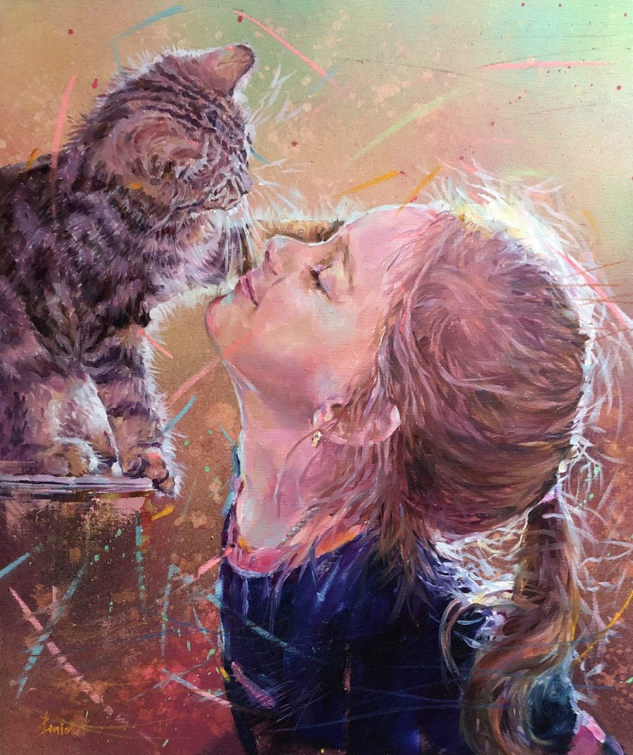 Original painting "Caresses"