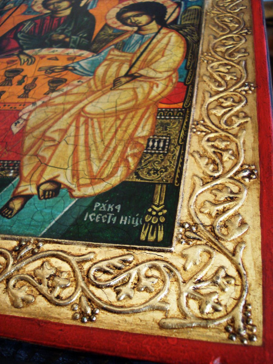 Автентична икона "Св. Троица Старозаветна" - Image 6
