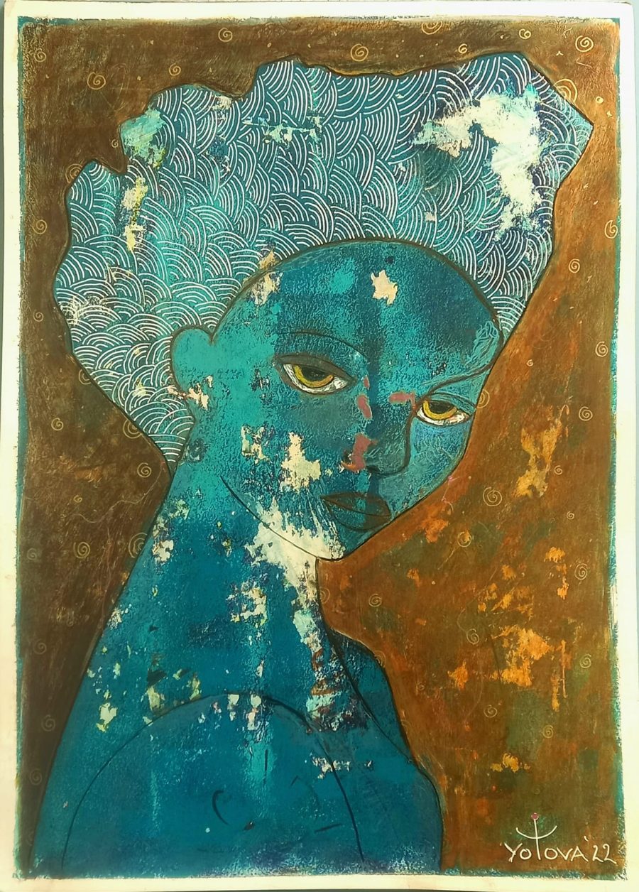 Original painting "Woman in Blue"