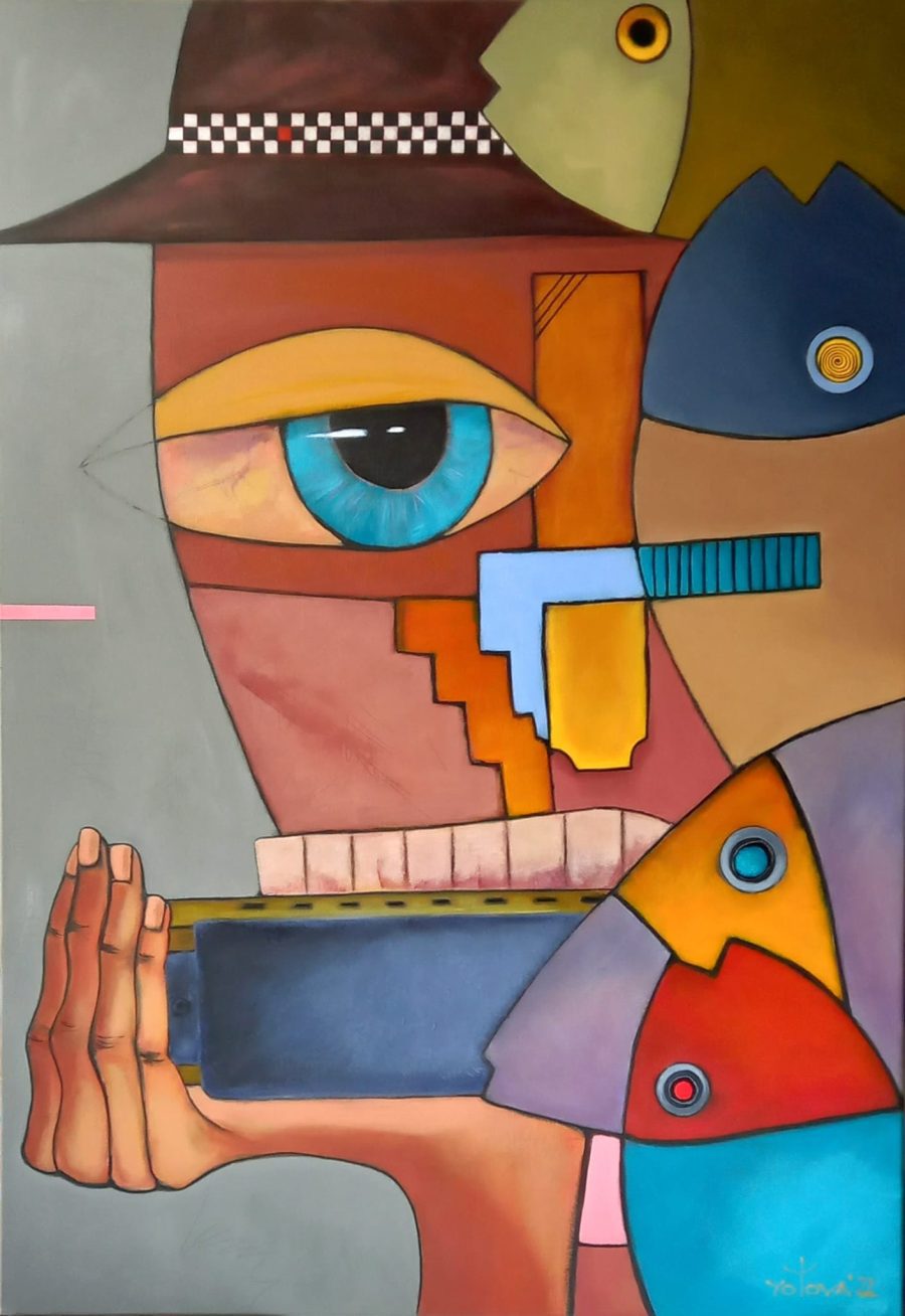 Original painting "The fisherman's song"