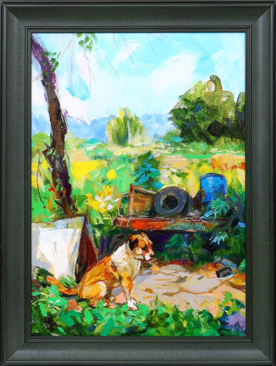 Original painting "Furry Friend"