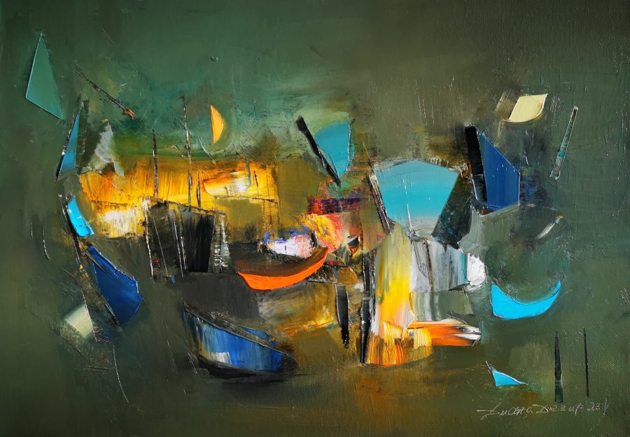 Original painting "I arrange my thoughts"