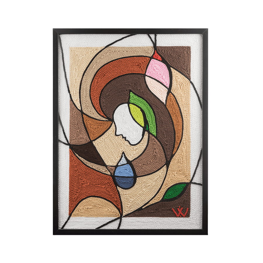 Textile painting "Tear"