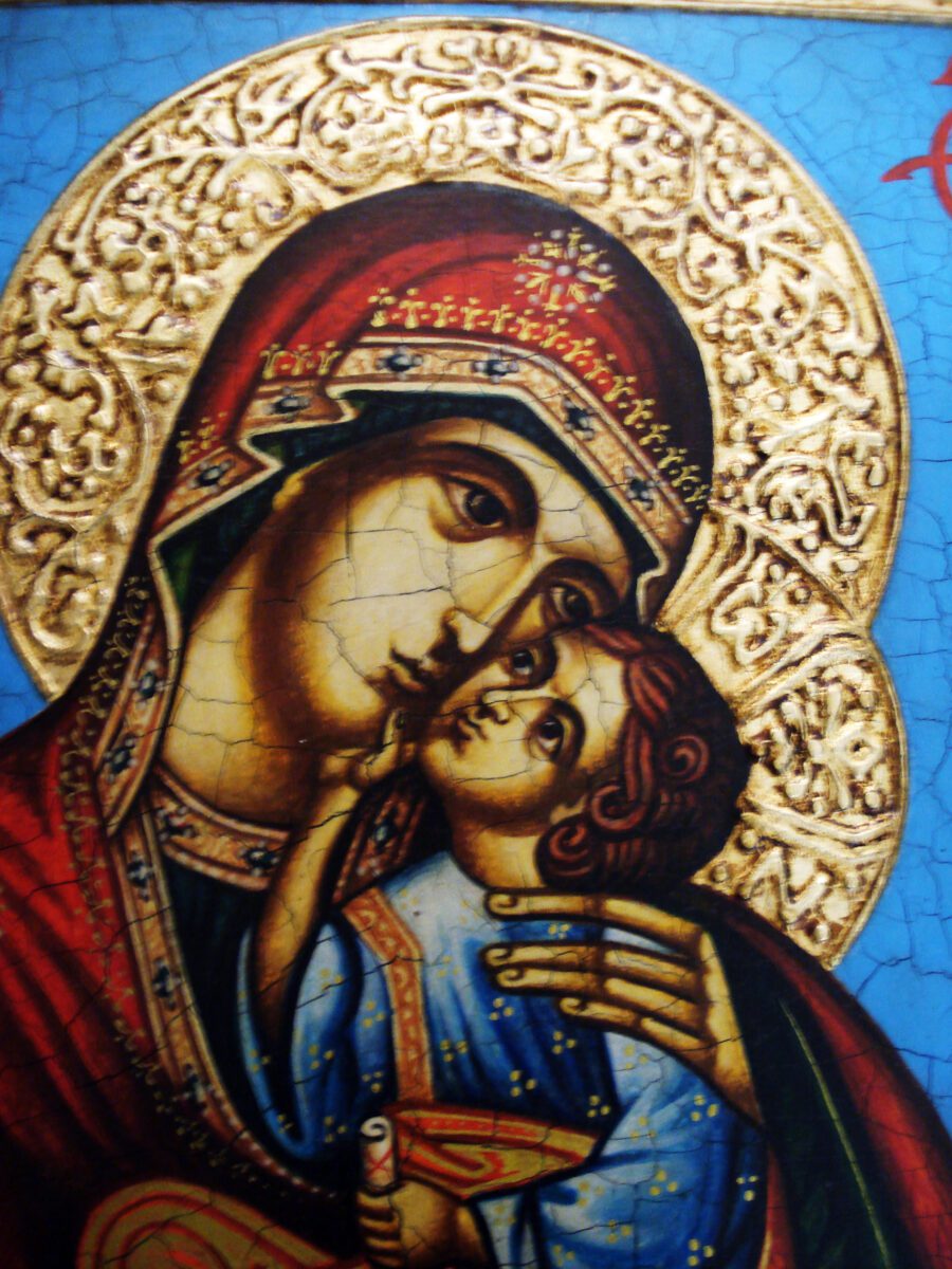 Автентична икона “Св. Богородица Човеколюбива" - Image 2