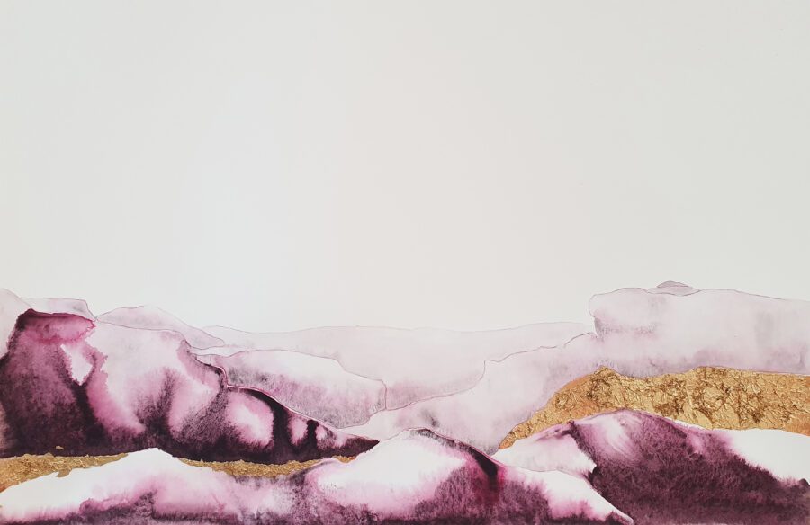 Original painting "Golden River"