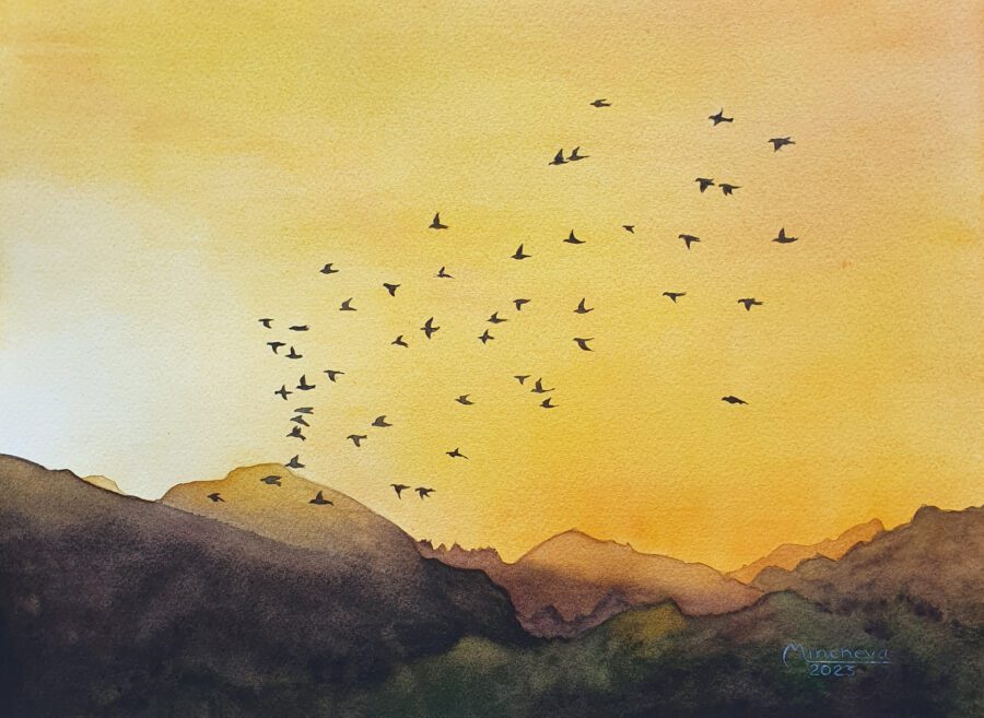 Original painting "On the road"