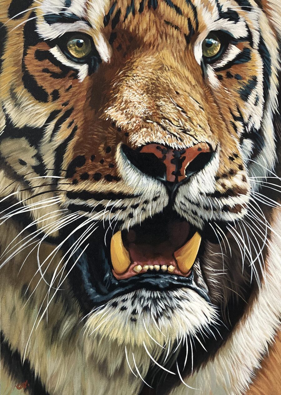 Original painting "Eyes of the Jungle"