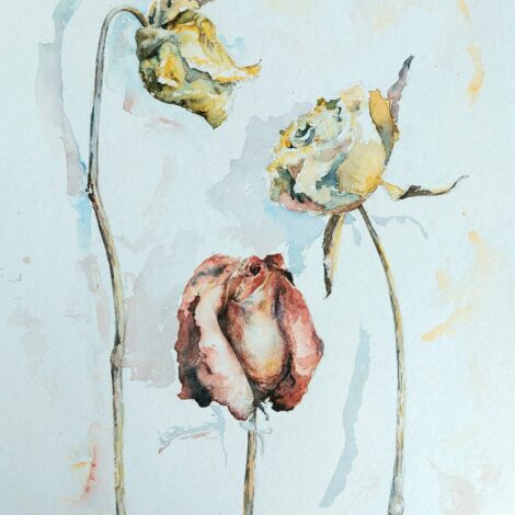 Original painting "The states of the rose"