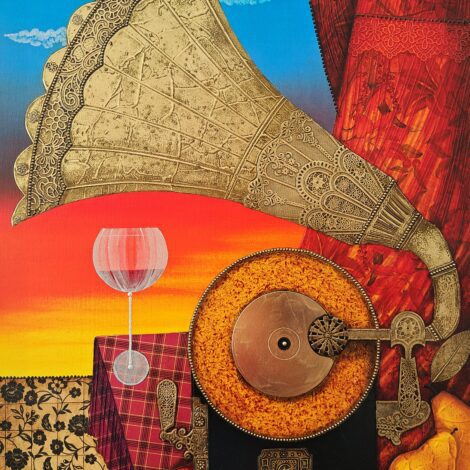 Original painting "Golden Melodies"