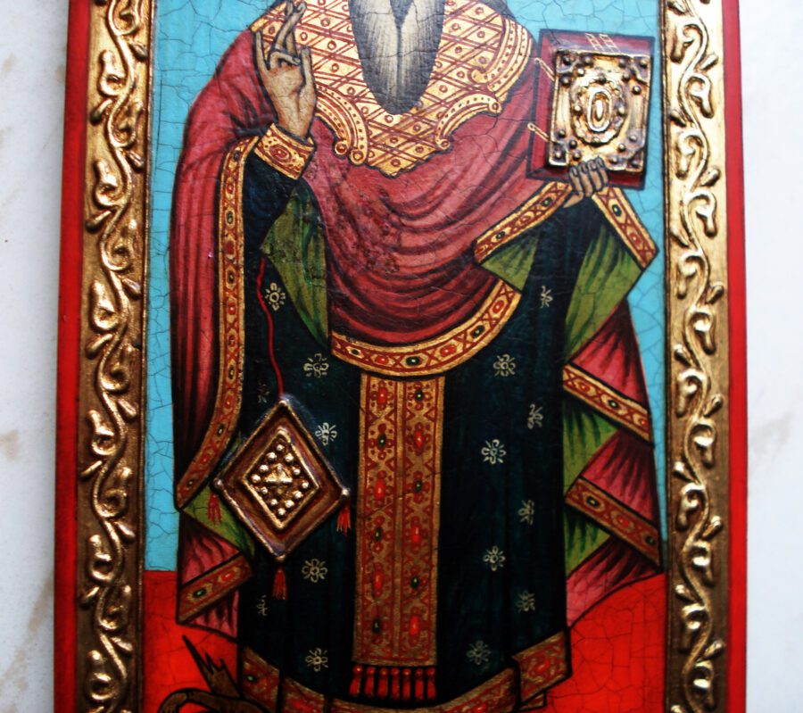 Автентична икона “Св. Свещеномъченик Харалампий" - Image 3