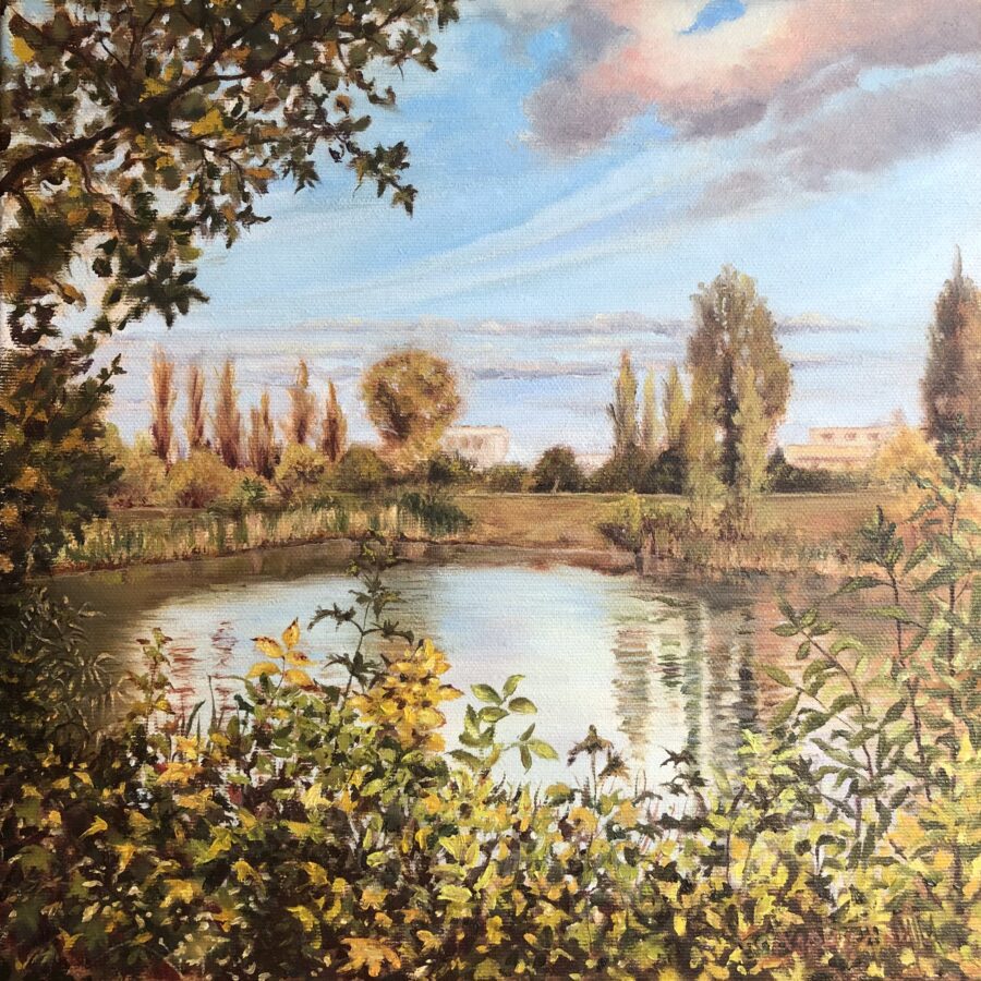 Original painting "Cityscape"