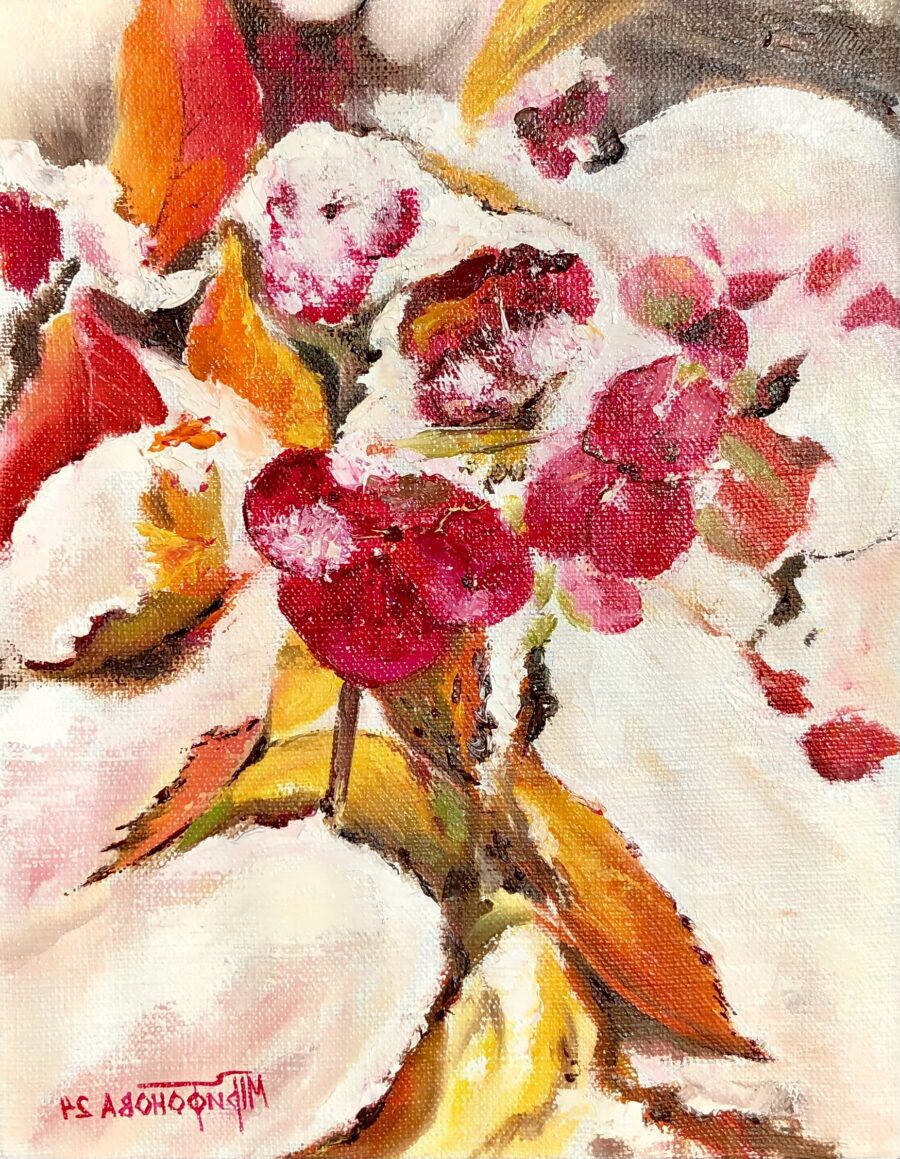 Original painting "Snow Hydrangea"