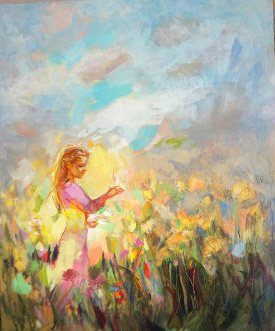 Original painting "Happiness all around us"