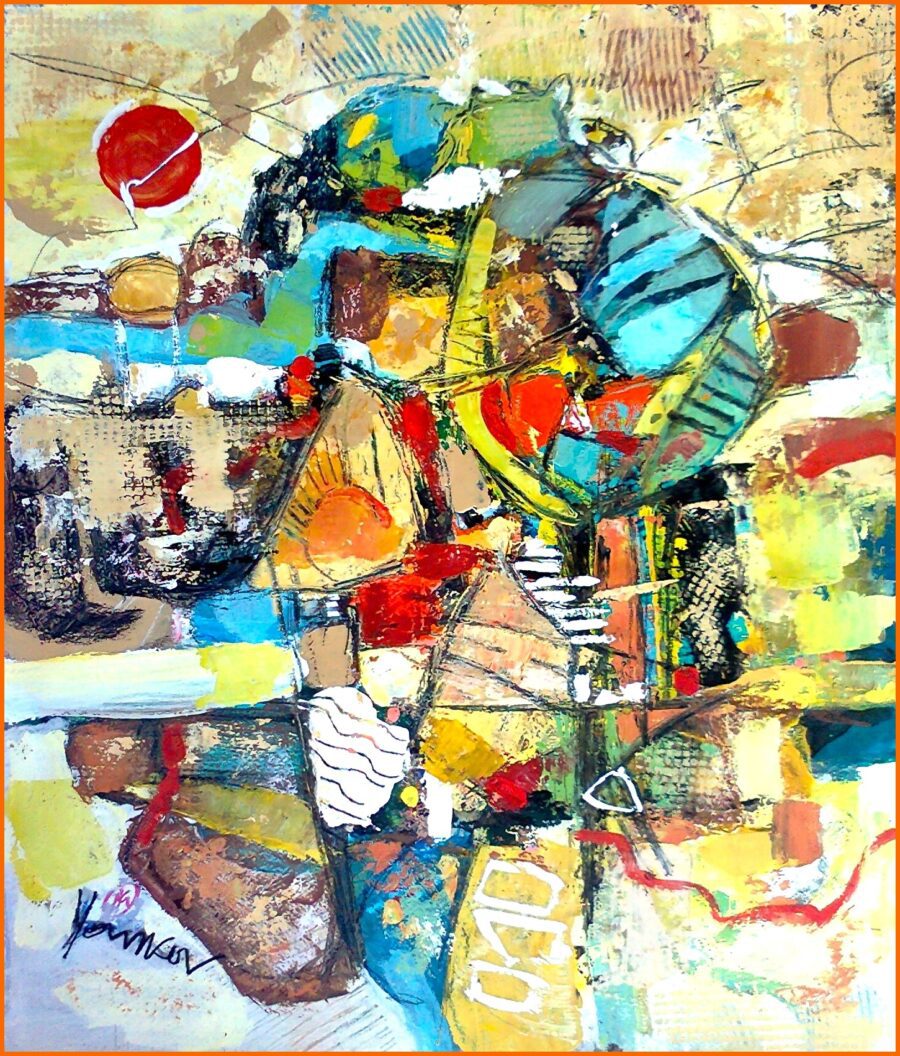 Original painting "Between the real and the abstract"