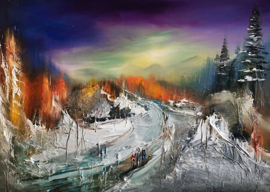 Original painting "To the Lakes"