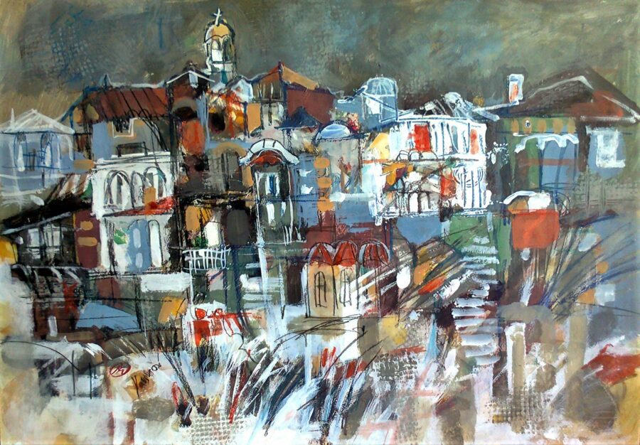 Original painting "When the day fades"