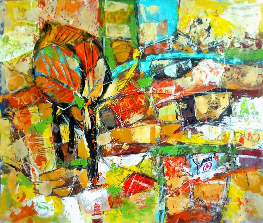 Original painting "She comes after summer"