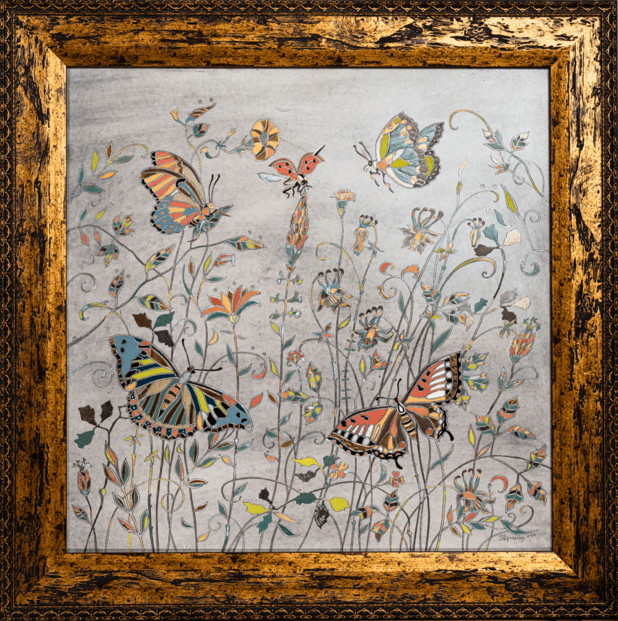 "Polish Flowers" panel