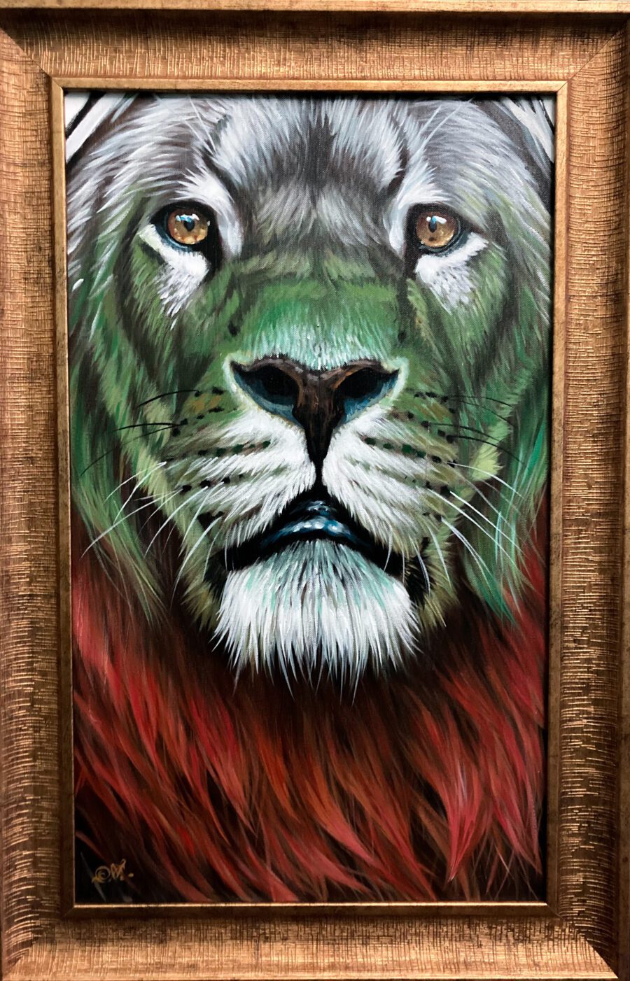 Original painting "Eyes of Gold"
