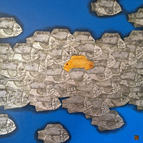 Original painting "Against the Current"