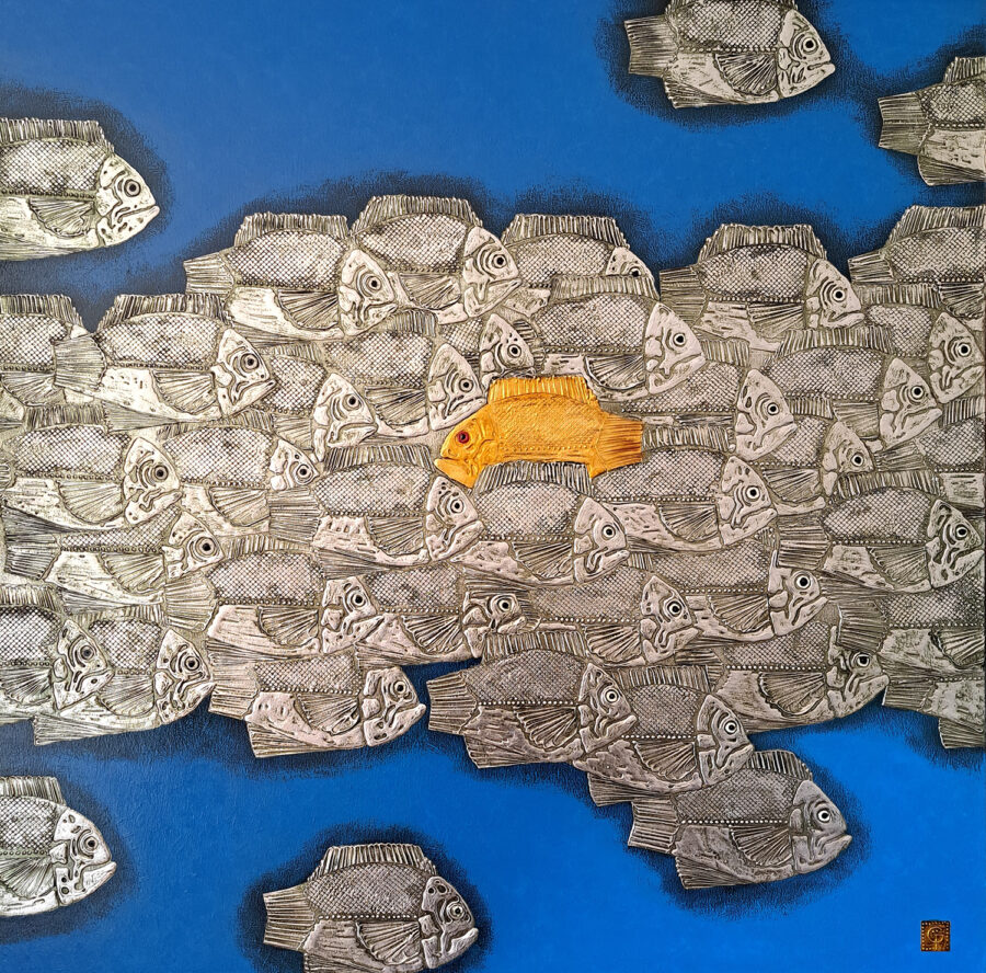 Original painting "Against the Current"