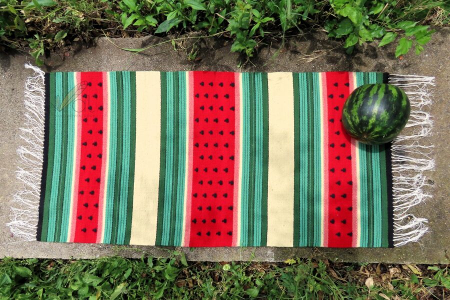 Handwoven rug "Watermelon"