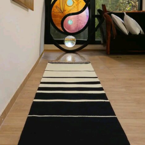 Handwoven rug "Yin and Yang"