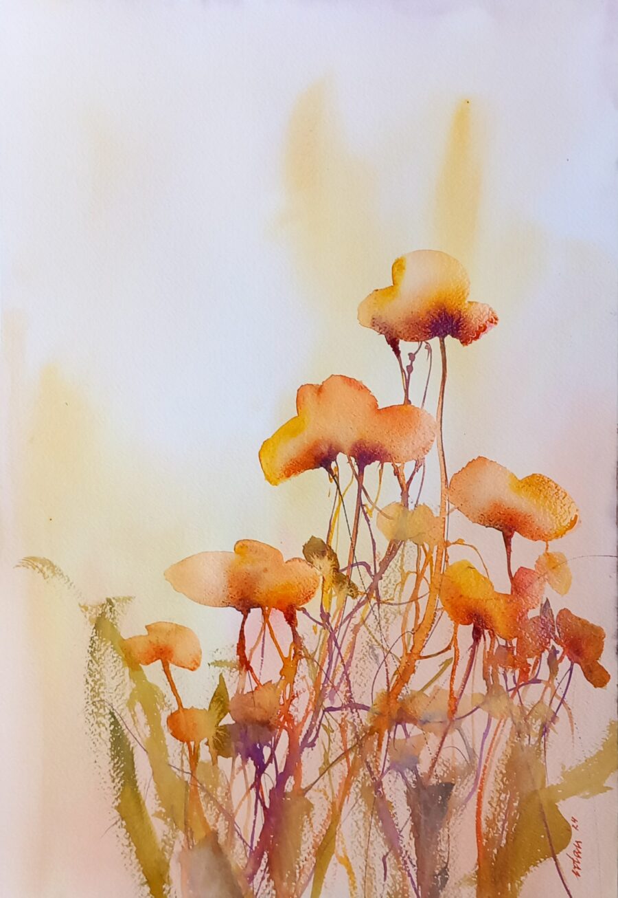 Original painting "Yellow Poppies"